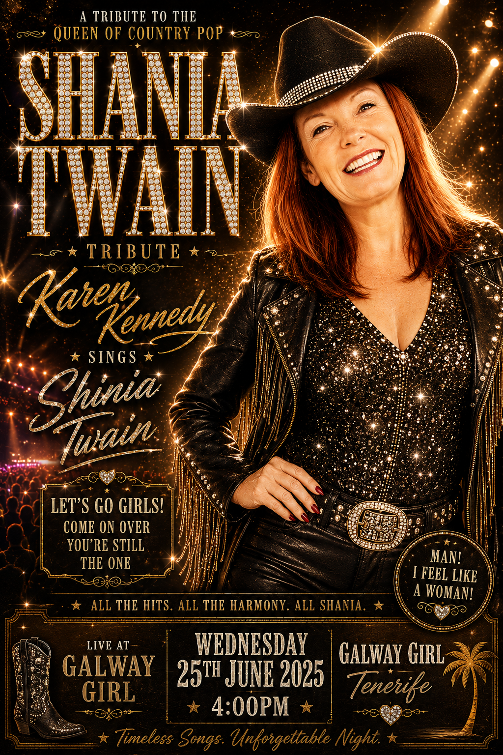 Karen Kennedy as Shania Twain