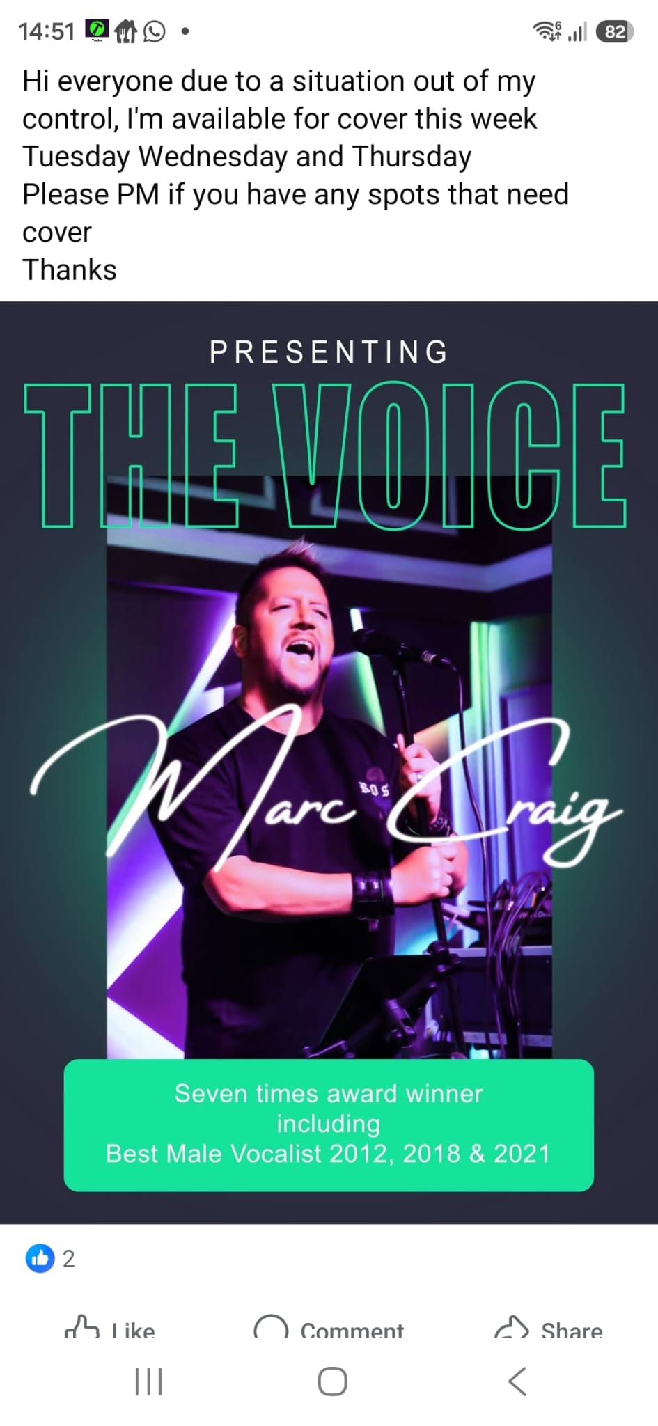 Marc Craig the Voice